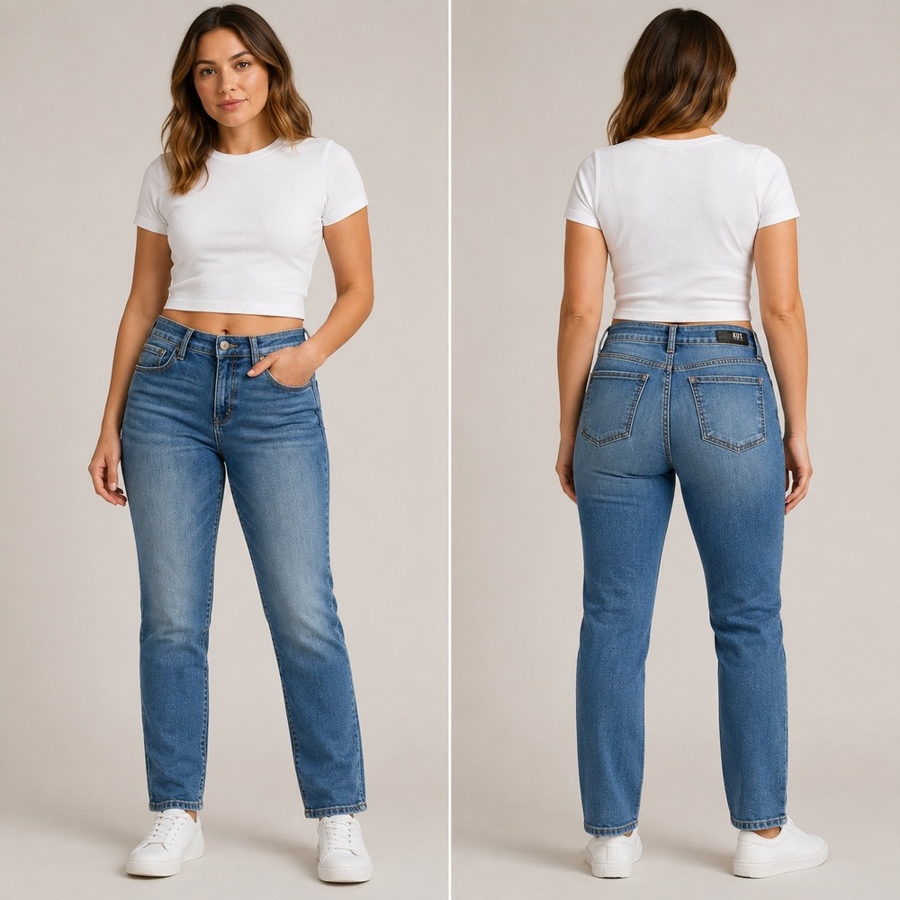 KUT from the Kloth Skinny Jeans Medium‎ Wash Blue Denim Womens Size 10